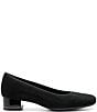 ara Gabrielle Pin Dot Suede Block Heel Pumps - Image 2