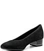ara Gabrielle Pin Dot Suede Block Heel Pumps - Image 5