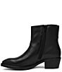 ara Jacinth Leather Faux Fur Lined Block Heel Ankle Boots - Image 3
