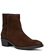 ara Jacinth Suede Faux Fur Lined Block Heel Ankle Boots - Image 1