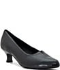 ara Kit Leather Kitten Heel Pumps - Image 1