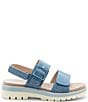 Color:Blue - Image 2 - Marbella Ankle Strap Sandals