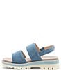 Color:Blue - Image 4 - Marbella Ankle Strap Sandals