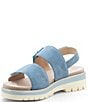 Color:Blue - Image 5 - Marbella Ankle Strap Sandals