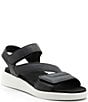 Color:Black - Image 1 - Marina Banded Platform Sandals