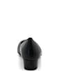Color:Black Leather - Image 3 - Milan Leather Low Heel Pumps