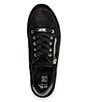 Color:Black Suede/Pin Dot - Image 5 - Oleanna Pin Dot Suede and Leather Zip Sneakers