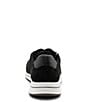 Color:Black Suede/Pin Dot - Image 3 - Oleanna Pin Dot Suede and Leather Zip Sneakers