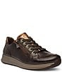ara Oleanna Snake Print & Metallic Leather Side Zip Sneakers - Image 1