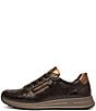ara Oleanna Snake Print & Metallic Leather Side Zip Sneakers - Image 4