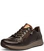 ara Oleanna Snake Print & Metallic Leather Side Zip Sneakers - Image 5