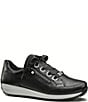 Color:Black - Image 1 - Ollie Leather Zip Sneakers