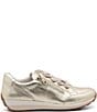 ara Ollie Metallic Leather Side Zip Sneakers - Image 2