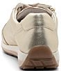 ara Ollie Metallic Leather Side Zip Sneakers - Image 3