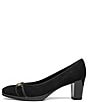 ara Ophelia Suede Decorative Buckle Strap Block Heel Pumps - Image 4