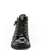 Color:Black Patent - Image 3 - Rei Patent Leather High Top Zip Sneakers