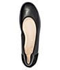Color:Black - Image 5 - Sarah Leather Sporty Ballet Flats
