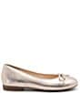 Color:Silver - Image 2 - Scout Metallic Leather Bow Ballet Flats