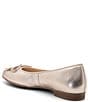 Color:Silver - Image 4 - Scout Metallic Leather Bow Ballet Flats
