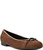 ara Siene Suede Chain Strap Hardware Flats - Image 1