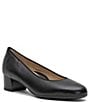 ara Vivian Leather Block Heel Pumps - Image 1