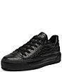 ara Women's Carol Croco Embossed Leather Lace Up Platform Sneakers - Image 5