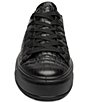 ara Women's Carol Croco Embossed Leather Lace Up Platform Sneakers - Image 6