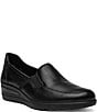 ara Zen Leather Wedge Loafers - Image 1