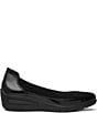 ara Zinnia Crunch Patent Leather Suede Wedge Pumps - Image 2