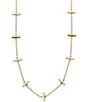 Color:Gold - Image 1 - Bar Station Choker Necklace