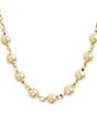 Argento Vivo Beaded Frontal Chain Collar Necklace - Image 1