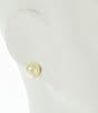 Argento Vivo Classic Ball Stud Earrings, Color:Gold - Image 2