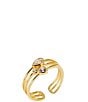 Argento Vivo CZ Multi Stone Three Row Stacked Ring - Image 1