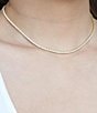 Color:Gold - Image 2 - CZ Tennis Chain Necklace