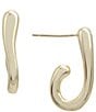 Argento Vivo Hammered Textured Huggie Hoop Earrings - Image 1