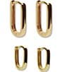 Argento Vivo Oblong Hoop Earring Set - Image 1
