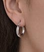 Argento Vivo Small Simple Hoop Earrings - Image 2
