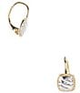 Argento Vivo Square Hoop Earrings, Color:Two Tone - Image 1