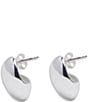 Color:Silver - Image 1 - Sterling Silver Bold Statement Stud Earrings