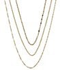 Argento Vivo Triple Layer Chain Short Multi Strand Necklace - Image 1