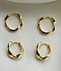 Argento Vivo Twisted Hoop Earring Set - Image 2