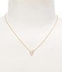Argento Vivo Two Tone Cross Short Pendant Necklace - Image 1