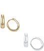 Argento Vivo Two Tone Hoop Earring Set - Image 1