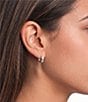 Argento Vivo Two Tone Hoop Earring Set - Image 3