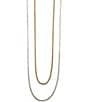Color:Two Tone - Image 1 - Two Tone Sterling Silver Chain Necklace