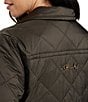 Color:Earth - Image 4 - Belmont Long Sleeve Diamond Quilted Jacket