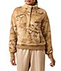 Ariat Berber Fleece Wild Horses Print High Collar Long Sleeve Sweatshirt - Image 1