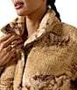 Ariat Berber Fleece Wild Horses Print High Collar Long Sleeve Sweatshirt - Image 3