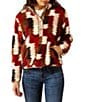 Ariat Berber Stand Collar Long Sleeve Snap Front Sweatshirt - Image 1