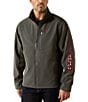 Ariat Big & Tall American Flag Logo Softshell Jacket - Image 1